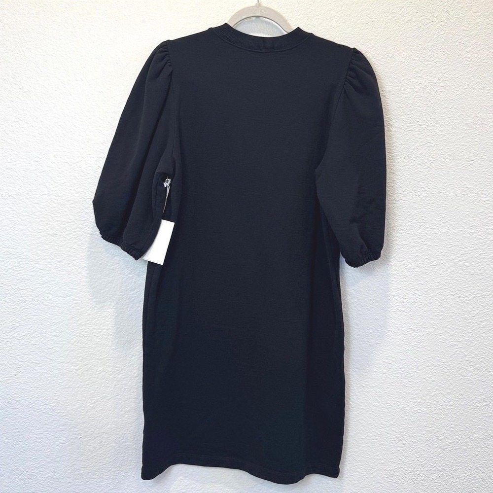 NWT Etica Isabelle Puff Sleeve Dress Black Beauty 100% Cotton S - Picture 3 of 8